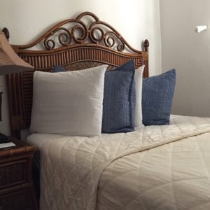 Economy Double Room at Acacia Boutique Hotel with two king-sized beds and a cozy atmosphere.